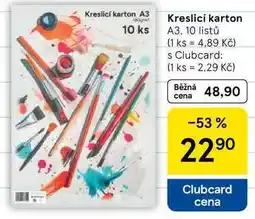 Tesco Kreslici karton, A3. 10 listů nabídka