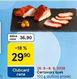 Tesco Čertovský špek nabídka