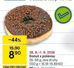 Tesco Donut s polevou nabídka