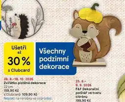 Tesco Zvířátko plstěná dekorace 22 cm nabídka