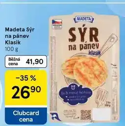 Tesco Madeta Sýr na pánev Klasik nabídka