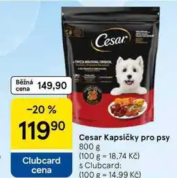 Tesco Cesar Kapsičky pro psy nabídka