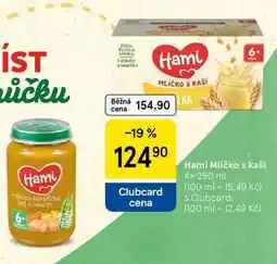 Tesco Hami Mlíčko s kaší, 4× nabídka