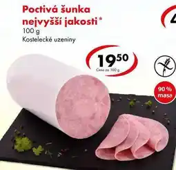 CBA Poctivá šunka nejvyšší jakosti nabídka