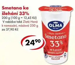 CBA Smetana ke šlehání 33% nabídka