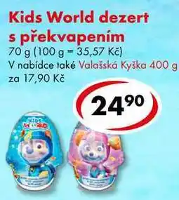 CBA Kids World dezert s překvapením nabídka