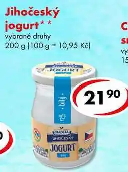 CBA Jihočeský jogurt nabídka