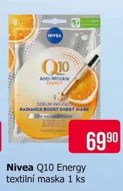 Teta Nivea Q10 Energy textilní maska 1 ks nabídka