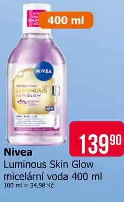 Teta Nivea Luminous Skin Glow micelární voda nabídka