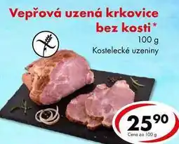 CBA Vepřová uzená krkovice bez kosti nabídka