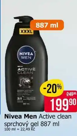 Teta Nivea Men Active clean sprchový gel nabídka