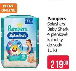 Teta Pampers Splashers Baby Shark 4 plenkové kalhotky do vody 11 ks nabídka