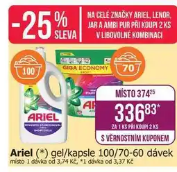 Teta Ariel gel/kapsle 100/70-60 dávek nabídka