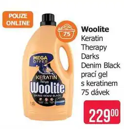 Teta Woolite Keratin Therapy Darks Denim Black prací gel s keratinem 75 dávek nabídka