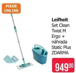 Teta Leifheit Set Clean Twist M Ergo + náhrada Static Plus nabídka