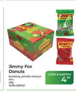 Tamda Foods Jimmy Fox Donuts bonbóny, jahoda meloun mix 90 nabídka