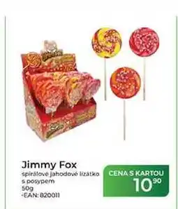 Tamda Foods Jimmy Fox spirálové jahodové lízátko s posypem nabídka