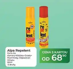 Tamda Foods Alpa Repelent Forte Na Komáry Klíštata Ovády+ Muchničky, Odpuzovač Hmyzu 90 ml nabídka