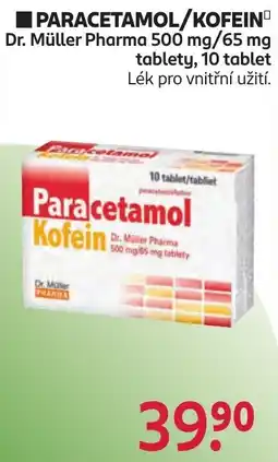 Rossmann Dr. Müller Pharma Paracetamol Kofein nabídka