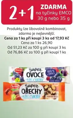 Rossmann Emco tyčinky nabídka