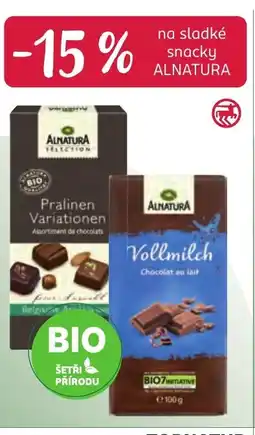 Rossmann Alnatura sladké snacky nabídka
