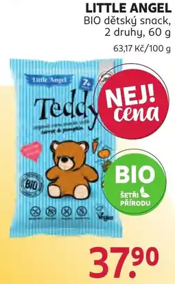 Rossmann Little Angel BIO dětský snack nabídka