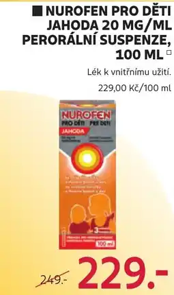 Rossmann Nurofen pro děti jahoda nabídka
