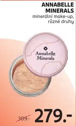Rossmann Annabelle Minerals minerální make-up nabídka