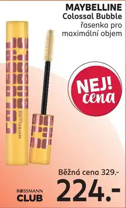 Rossmann Maybelline Colossal Bubble řasenka pro maximální objem nabídka