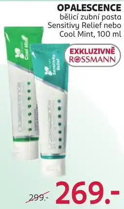 Rossmann Opalescence bělicí zubní pasta nabídka