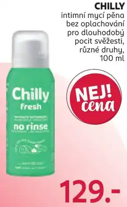 Rossmann Chilly intimní mycí pěna nabídka