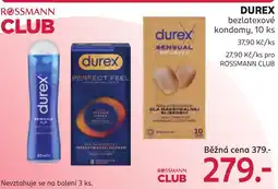 Rossmann Durex bezlatexové kondomy nabídka