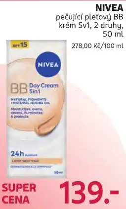 Rossmann Nivea pečující pleťový BB krém 5v1 nabídka