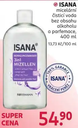 Rossmann Isana micelární čistící voda nabídka