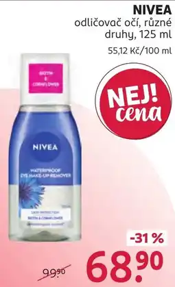 Rossmann Nivea odličovač očí nabídka