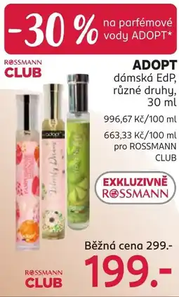 Rossmann Adopt dámská EdP nabídka