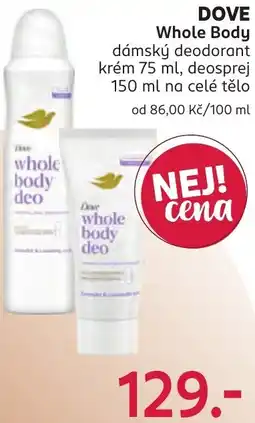 Rossmann Dove whole body deo nabídka