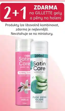 Rossmann Gillette gely a pěny na holení nabídka