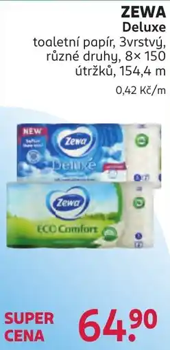 Rossmann Zewa toaletní papír nabídka