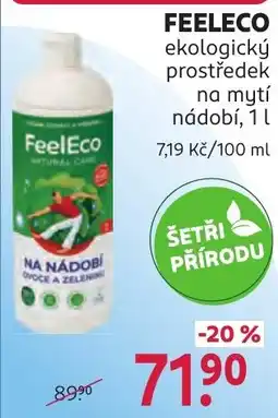 Rossmann FeelEco ekologický prostředek na mytí nádobí nabídka