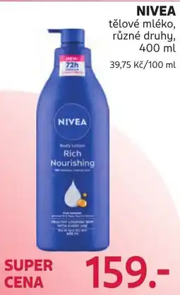 Rossmann Nivea tělové mléko nabídka