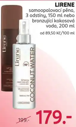 Rossmann Lirene samoopalovací pěna nabídka