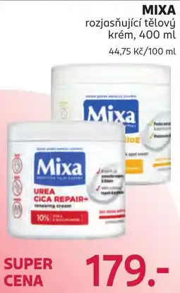 Rossmann Mixa rozjasňující tělový krém nabídka