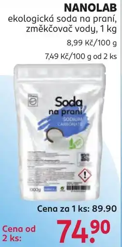 Rossmann Nanolab ekologická soda na praní, změkčovač vody nabídka