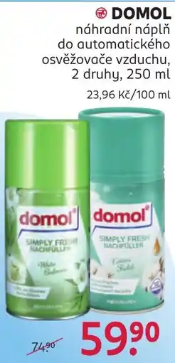 Rossmann Domol náhradní náplň do automatického osvěžovače vzduchu nabídka