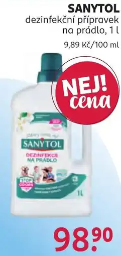 Rossmann Sanytol dezinfekce na prádlo nabídka