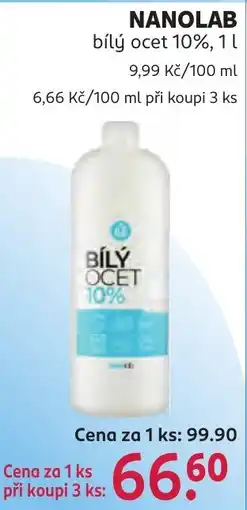 Rossmann Nanolab bílý ocet 10% nabídka