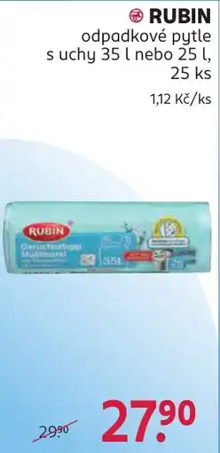 Rossmann Rubin odpadkové pytle nabídka