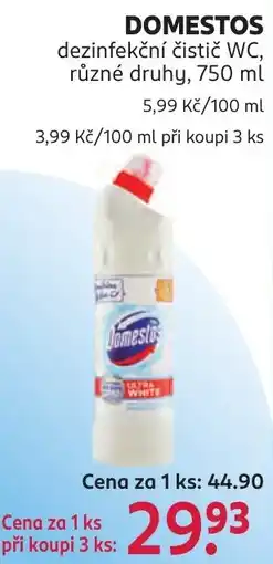 Rossmann Domestos dezinfekční čistič WC nabídka