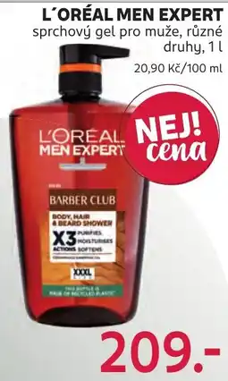 Rossmann L'oreal men expert sprchový gel pro muže nabídka